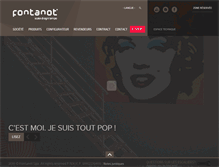 Tablet Screenshot of fontanot.fr